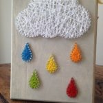 Rain Cloud Nail & String Art