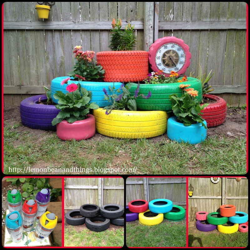 Recycle Tire Planter
