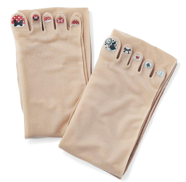 Cool Stockings Come with Pre-painted Toe Polish