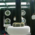 DIY Tire Cactus Planter Garden Decoration Idea