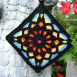 1 Crochet Fantastic Square Afghan Block with Free Pattern