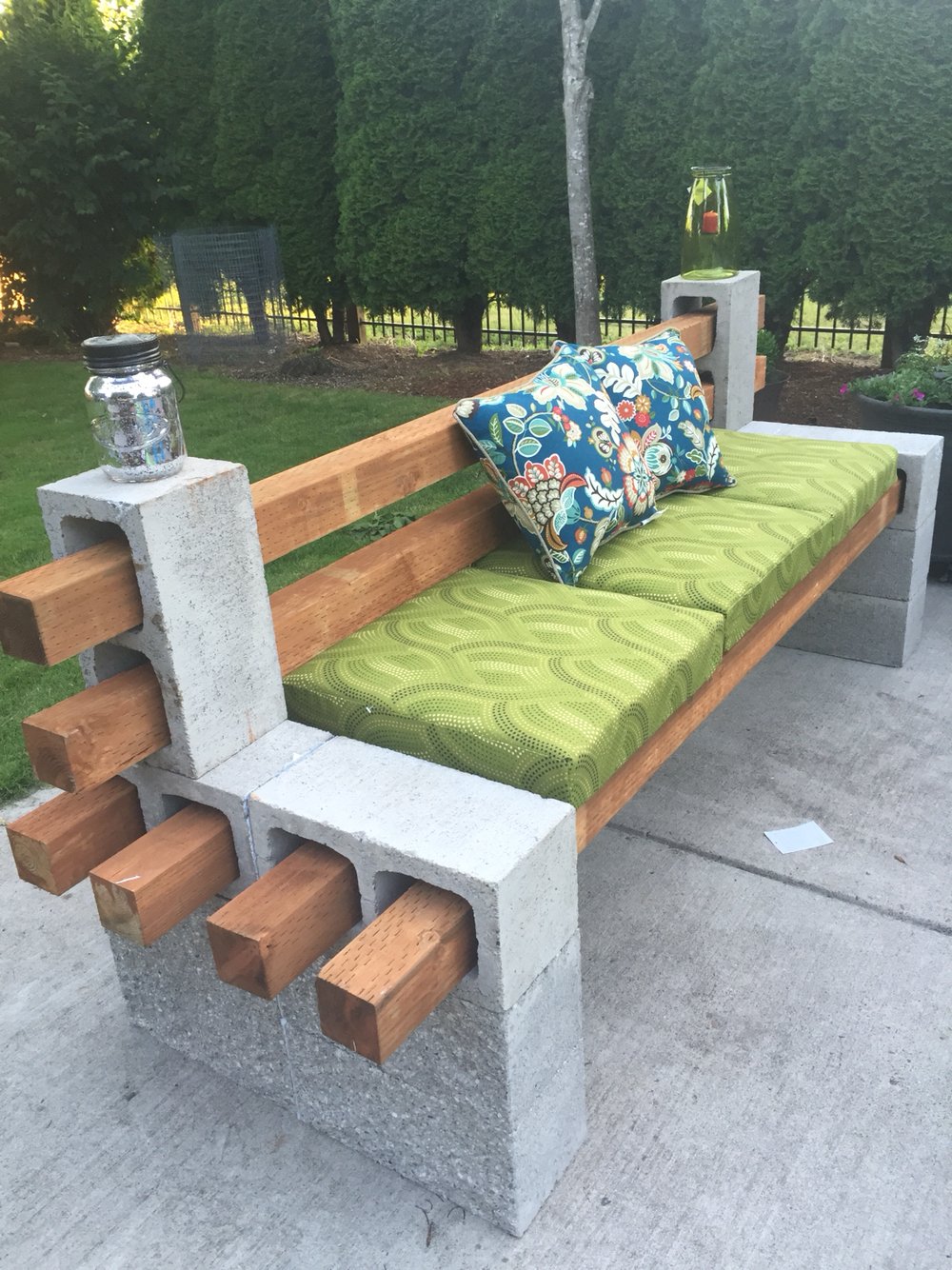 Minimalist Cinder Block Furniture for Living room