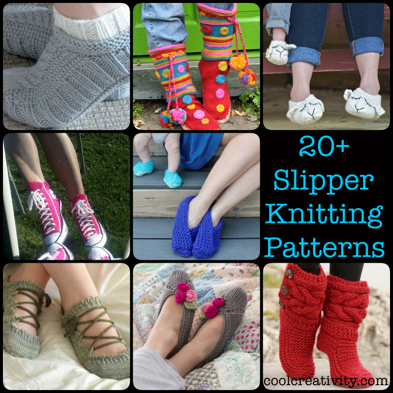 20+ DIY Slipper Knitting Patterns 1