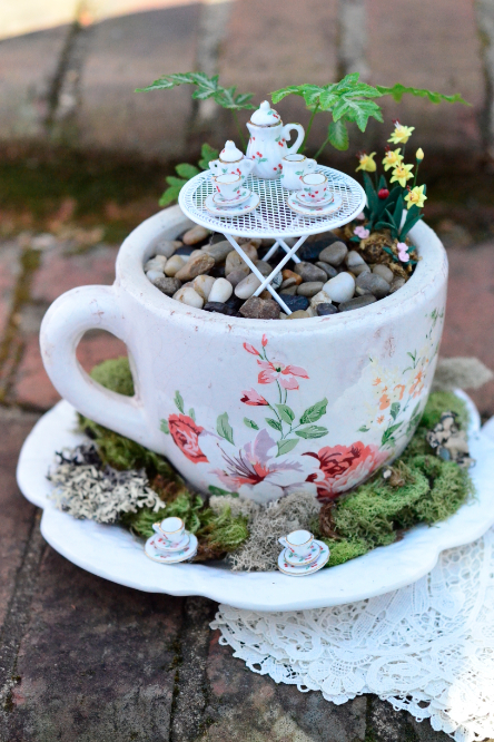 Miniature Teacup Garden