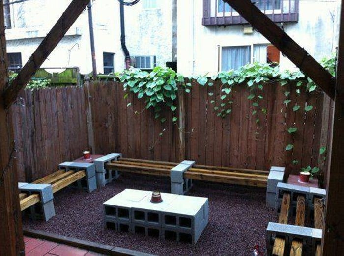 Cinder Blocks Patio Furniture