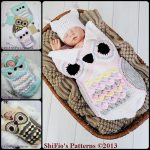 Crochet Baby Owl Cocoon with Pattern