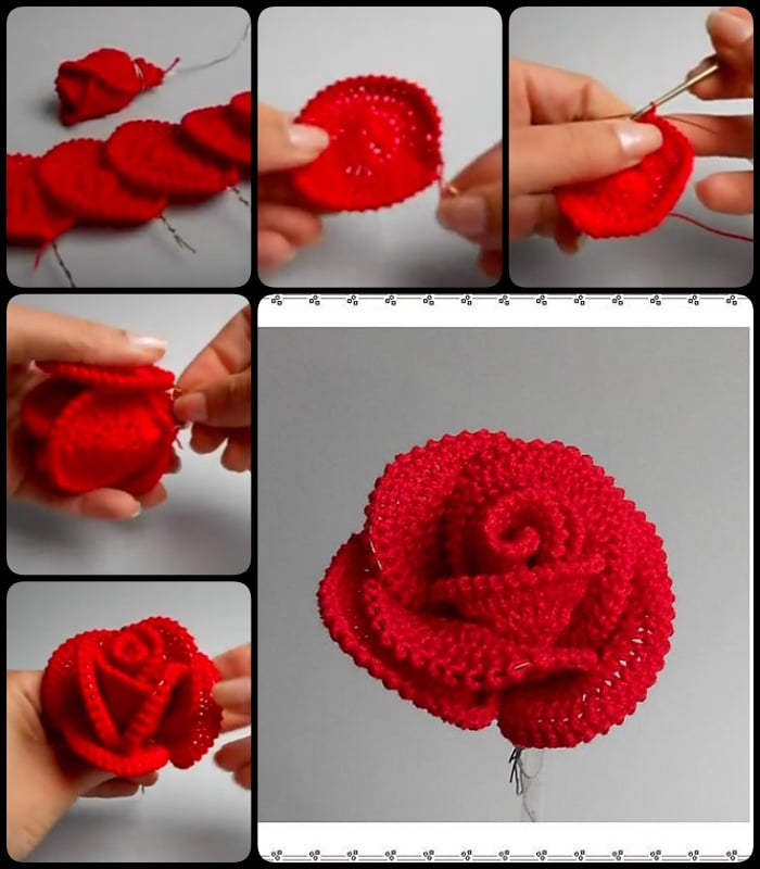 How to Crochet Pretty Roses