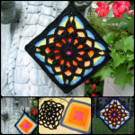 Crochet Fantastic Square Afghan Block with Free Pattern