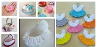 Crochet Mini Baby Shower Favors with Free Patterns