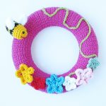 Crochet Spring Wreath with Free Pattern