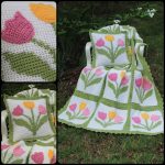 Crochet Tulip Afghan Pillow Set