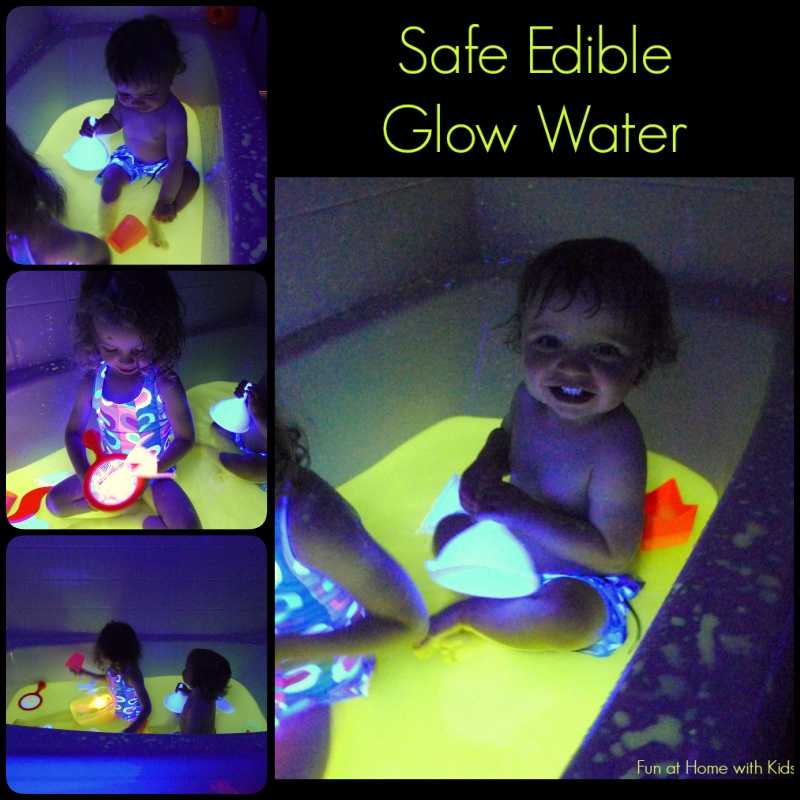 DIY Fun, Safe and Edible Glow Water for Baths and Play