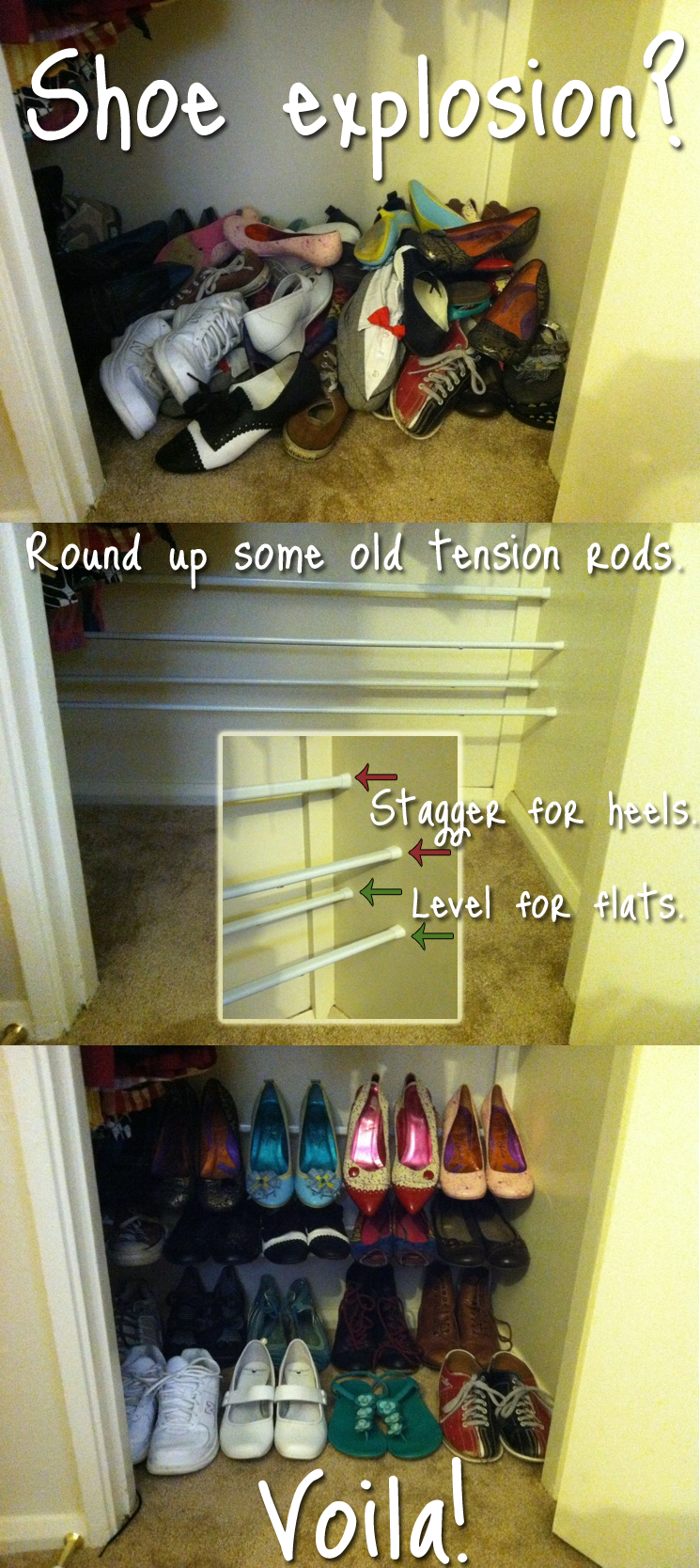 DIY Shoes Storage out of PVC Pipes