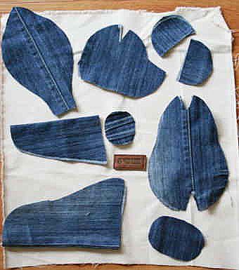 DIY Denim Teddy Bears --Jean Upcycle Idea