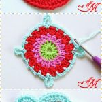 How to Crochet Pretty Granny Square Blanket with Free Pattern