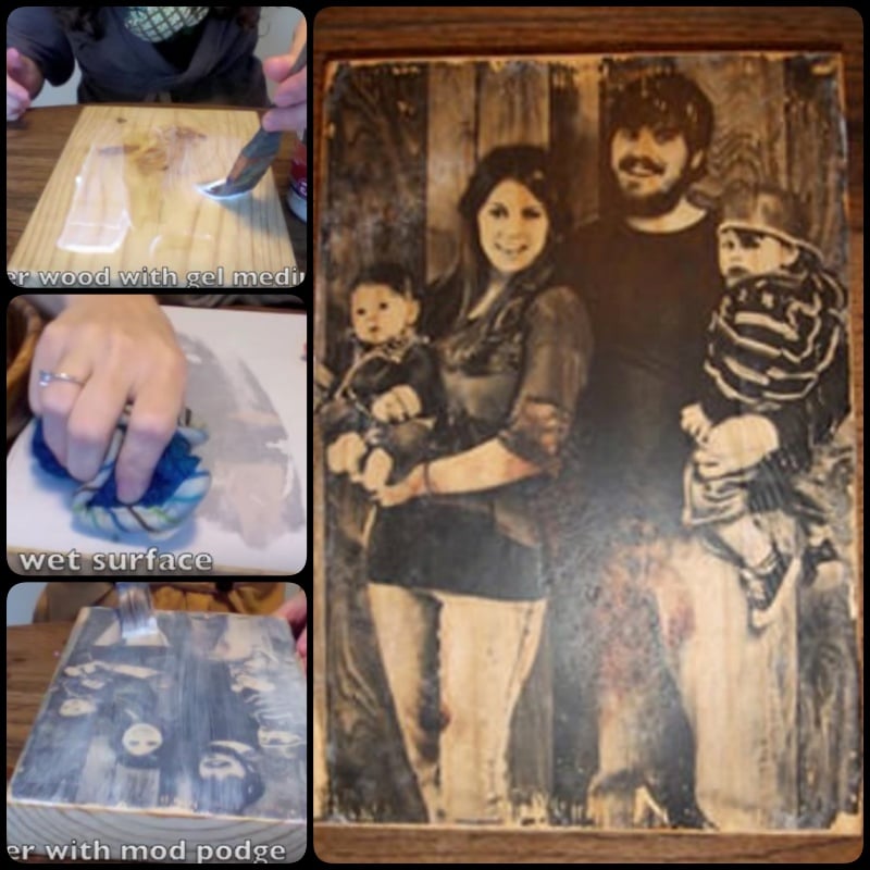 How to Transfer a Photograph Onto a Block of Wood