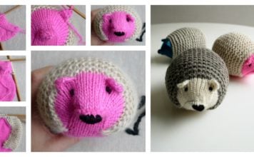 knit hedgehogs with free pattern