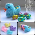 Knitted Easter Ducks with Free Pattern