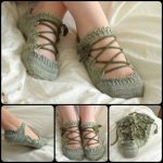 Knitting Elven Slippers with Pattern