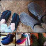 Knitting Nola’s slipper with Free Pattern