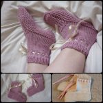 Knitting Worsted Knit-Flat Bedsocks with Free Pattern