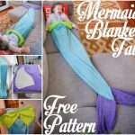 Mermaid Tail Blanket with Free Pattern