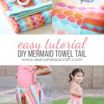 DIY Mermaid Towel Tail Easy Tutorial
