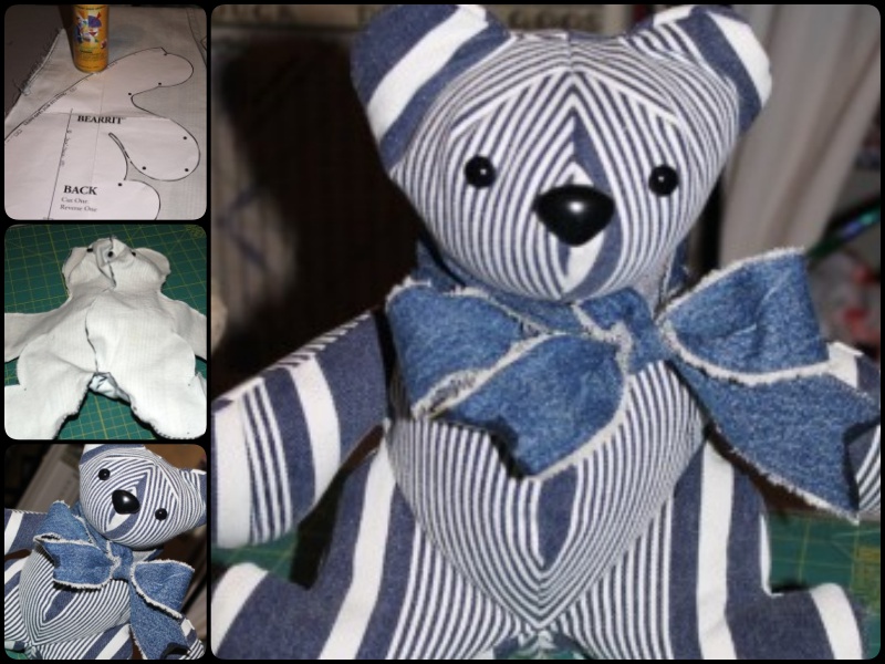 Teddy Bear from old Jeans