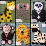 crochet animal appliques pattern