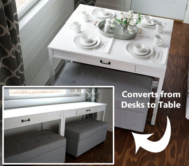 Space Saver: DIY Convertible Desk for Tiny House