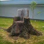 tree stump chair