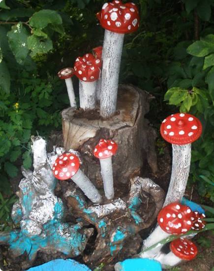 Tree Stumps Garden Decoration--Mushroom