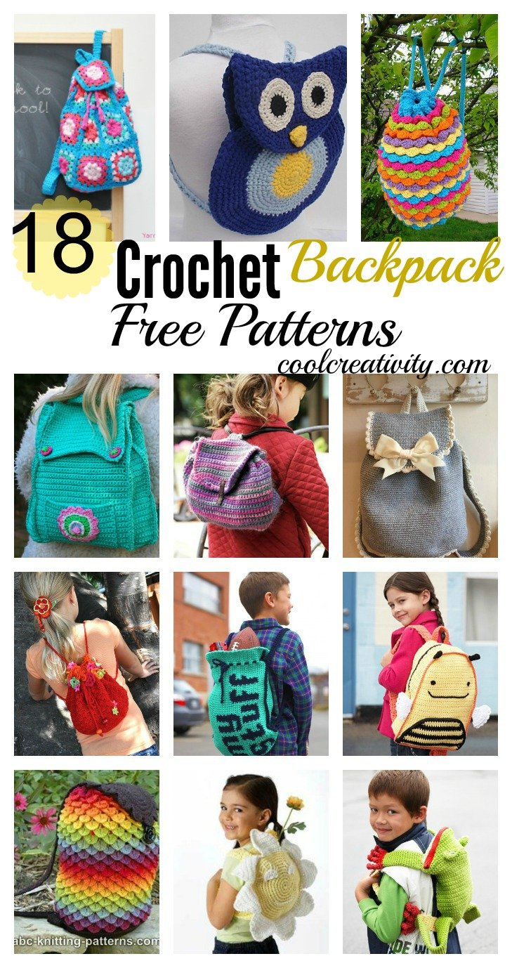 18 Crochet Backpack with Free Patterns p1