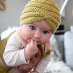 Knit Baby Turban Hat with Free Pattern