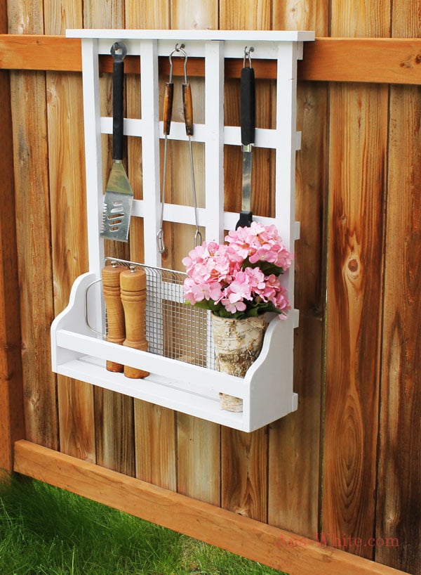 Outdoor Window Shelf Lattice