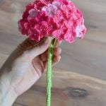 Crochet Hydrangea Flower with Free Pattern