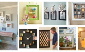 40+ Creative Reuse Old Picture Frames Into Home Decor Ideas