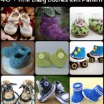 40 Knit Baby Booties with Pattern