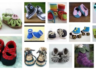 40 Knit Baby Booties with Pattern