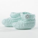 Knitted Bernat Baby Booties with Free Pattern