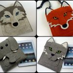 Cool Wool Felt Animal iPad Case, MacBook and Kindle Sleeves