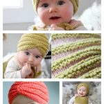 Baby Turban Hat Free Knitting Pattern