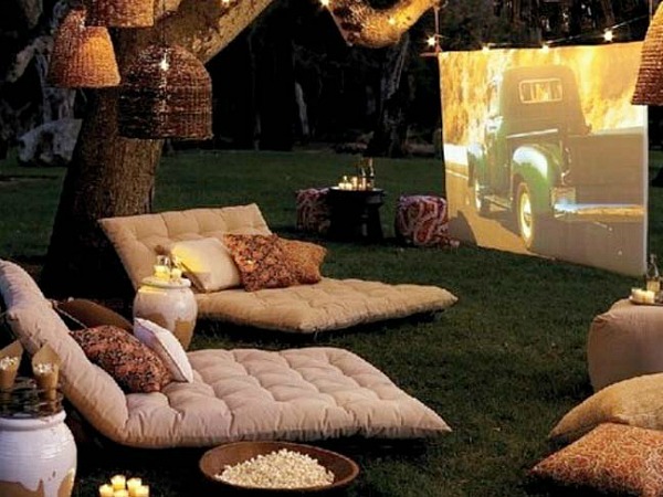 Backyard Movie Theater