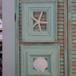 Beach Cottage Decor out of Old Frame and Seashells