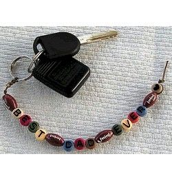 Best Dad Ever Beaded Key Chain