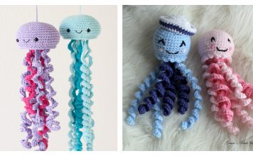 Crochet Amigurumi Jellyfish with Free Pattern