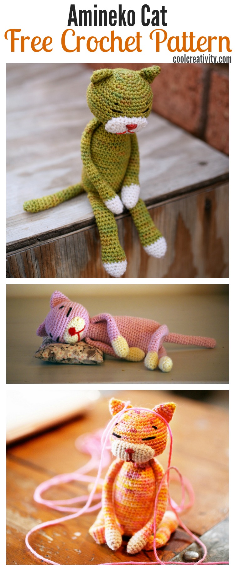Crochet Amineko Cat with Free Pattern 