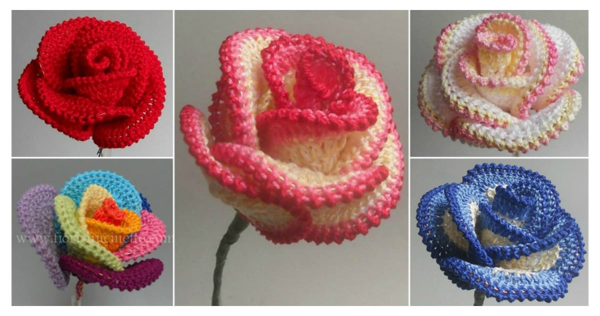 how do i crochet a rose