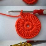 Crochet Blooming Flower Cushion Pinterest First Part-0-0