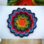 Crochet Blooming Flower Cushion Pinterest First Part-0-1